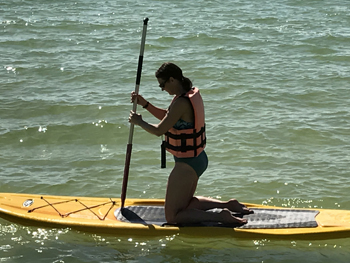 sarah paddleboard